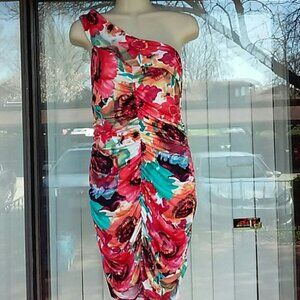 ARDEN B one shoulder mini dress